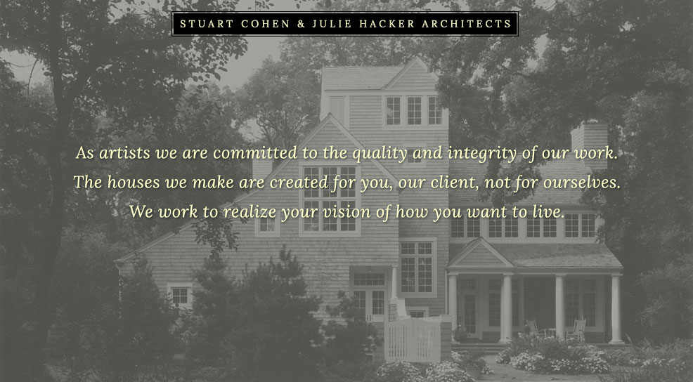 Stuart Cohen and Julie Hacker - Chicago IL Residential Architects - North Shore Chicago Illinois
